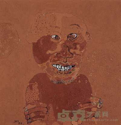 朱进 2003年作 老二 100×100cm